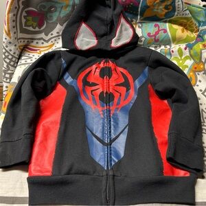 Kids Black and Red Spider Hoodie